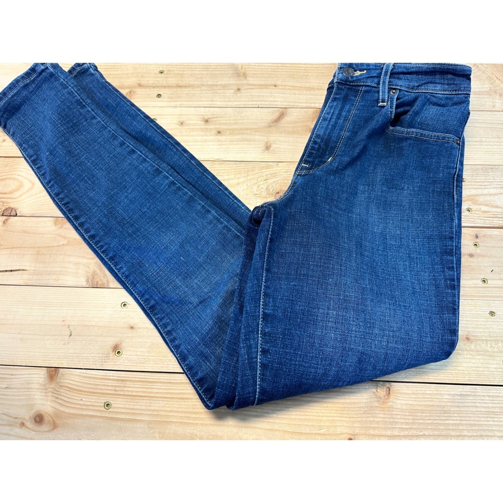 Levis 721 High Rise Skinny Jeans Womens 28 Medium Wash Blue Denim Pants